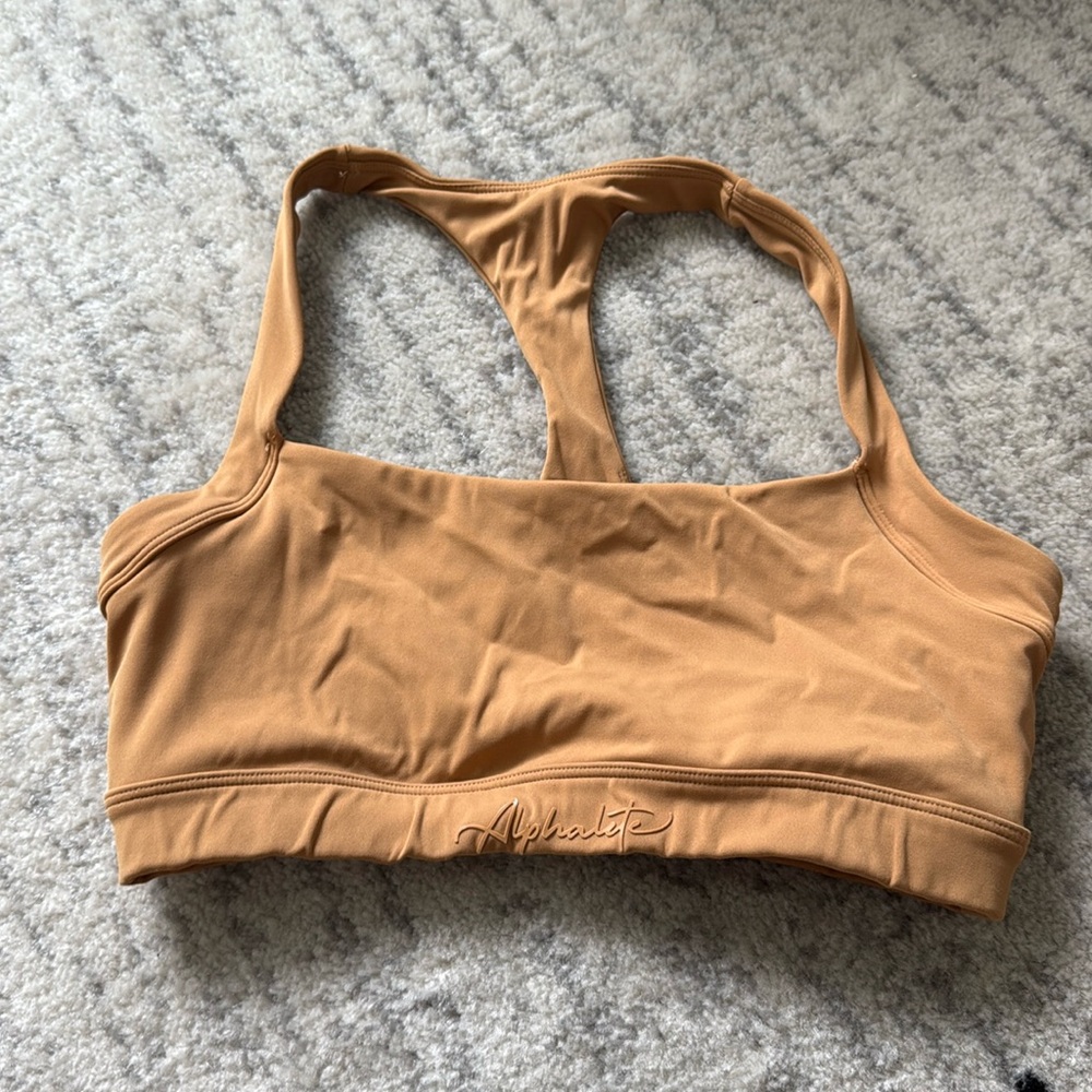 ALPHALETE Sports Bra - gold/mustard yellow